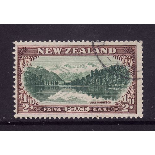 NEW ZEALAND 1946 SG 667 1/2d LAKE MATHESON FINE USED#4