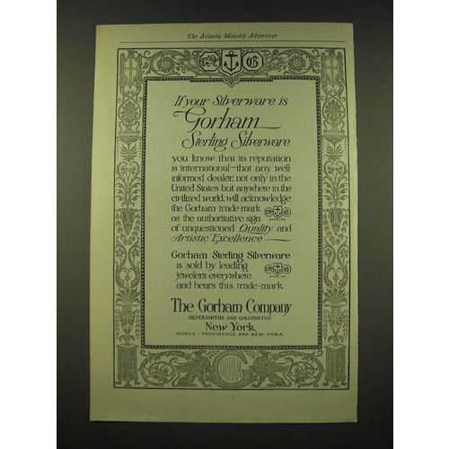 1918 Gorham Sterling Silverware Ad - If your silverware is Gorham Sterling