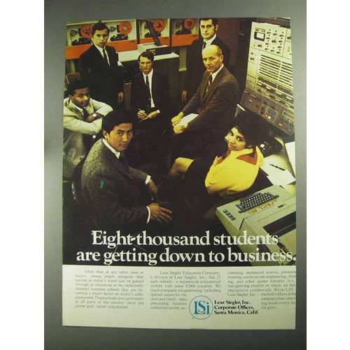 1968 Lear Siegler Inc Ad - Eight-Thousand Students