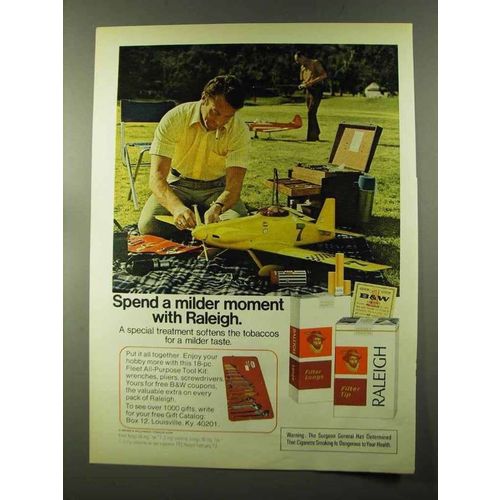 1973 Raleigh Cigarettes Ad - Milder