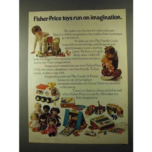 1974 Fisher-Price Toy Ad - Play Family Castle, Dolls +