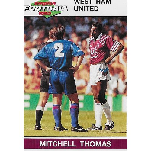 Panini's English Football 1992 Stickers: No.243 - Thomas (Mitchell)