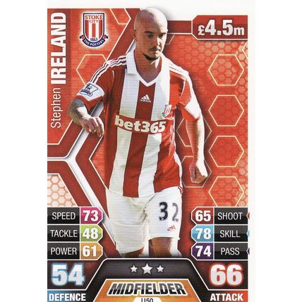 Match Attax 2013/2014 Extra U50 Stephen Ireland Stoke City