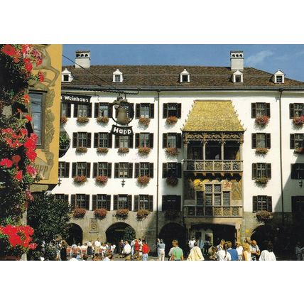 Innsbruck Golden Roof Austria Postcard unused VGC