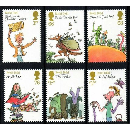 Great Britain 2012 Roald Dahl Unmounted Mint MNH SG 3254-3259 Stamp BFG blake
