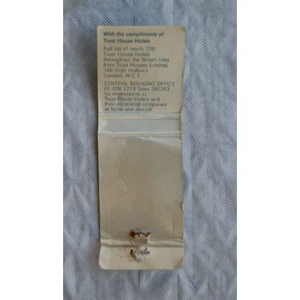 Matchbook cover Trust House Hotels