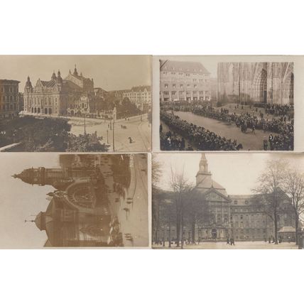 Cologne 4x Antique incl Military Army Procession German Postcard s