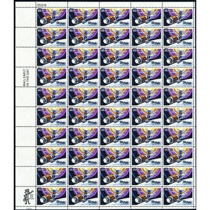 1529, MNH 10¢ Black & Yellow Shifted Up Freak Error Sheet of 50 - Stuart Katz