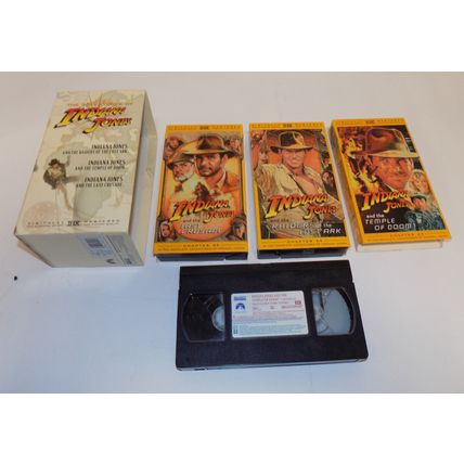 The Adventures Of Indiana Jones Trilogy 3 VHS Box Set 23-25