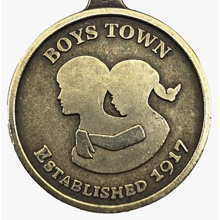 Boys Town Established 1917 Saving Children Healing Families Keychain Charm Fob