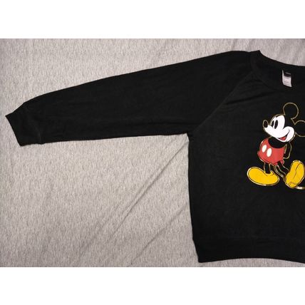 Disney Mickey Mouse Graphic Soft/Lightweight Sweatshirt Women's /Juniors' XL Blk