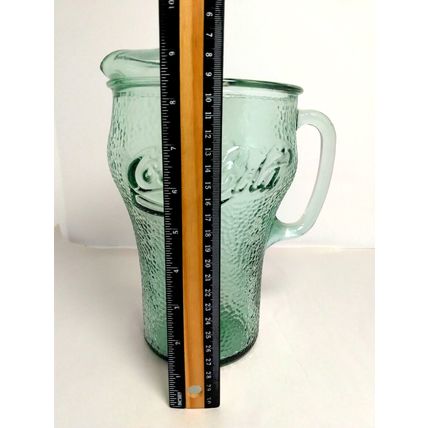 VTG Coca-Cola 64 oz Glass Pitcher USA Mid-Century 1970's - Excellent Condition!