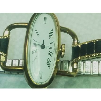 Vintage Women’s Beyer Swiss Made Mechanical Wind Up Watch Gold Tone Working
