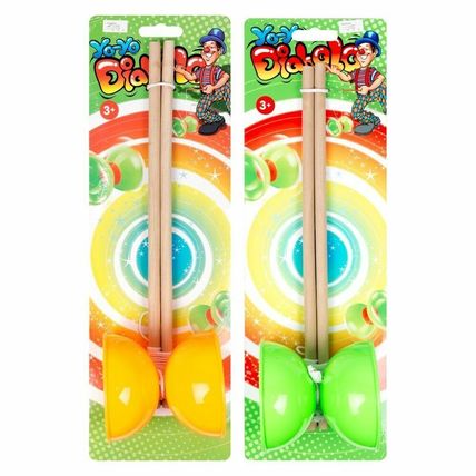 30cm 12" Diabolo Sticks Traditional Balance Retro Game Vibrant Bright Stocking