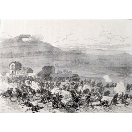 CIVIL WAR IN PARIS: ROUT OF THE COMMUNISTS 1871 VICTORIAN ENGRAVING