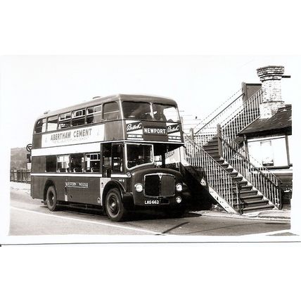 Black & White Photograph of Western Welsh Omnibus Co. Ltd. - LKG 662