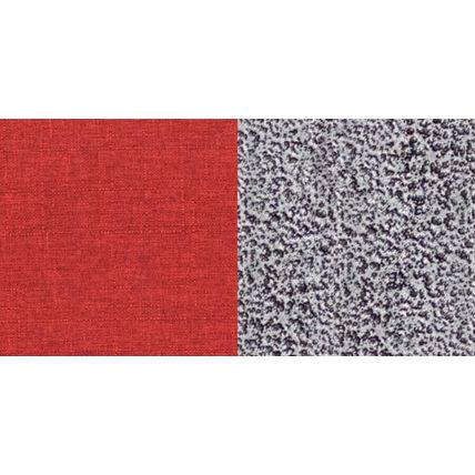 50x Crimson Red 21'' Wide Church Chairs Silver Frame Book Rack 4” Seat Cushion