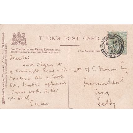 E575 MIDDLESBROUGH - PARK GATES . 1905