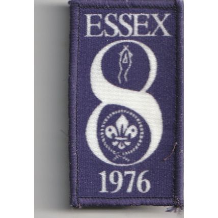 Scout Badge UK Jamboree - 8th Essex 1976 Used (J1)