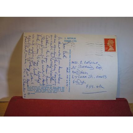 DURHAM CATHEDRAL used postcard by J arthur Dixon 1991 pm =
