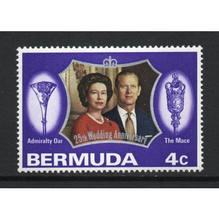 Bermuda - 1972 - 4c Royal Silver Wedding (sg291) MNH