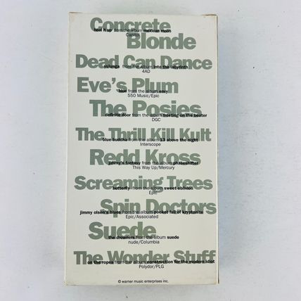 Rock Video Monthly Alternative Releases December 1993 VHS Video Tape