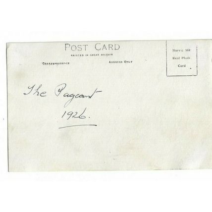 Norwich Pageant c1926, Postcard.