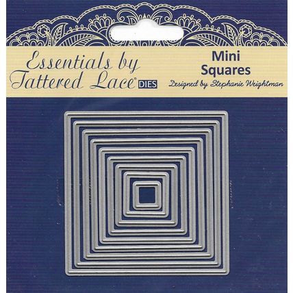 Tattered Lace. Mini Squares Die Set. Die Cutting Cardmaking Scrapbooking