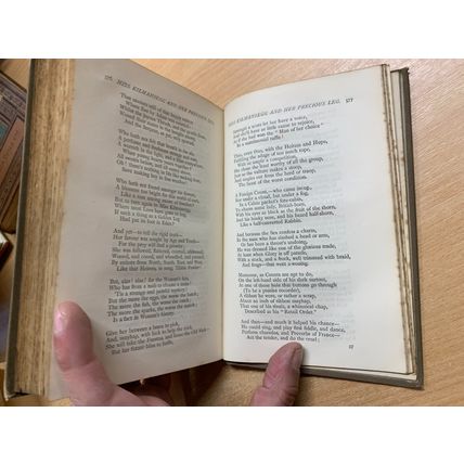 c1886 THE POETICAL WORKS OF THOMAS HOOD ANTIQUE HARDBACK BOOK (P3)