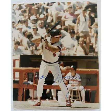Brian Downing Signed Autographed Glossy 8x10 Photo California Angels