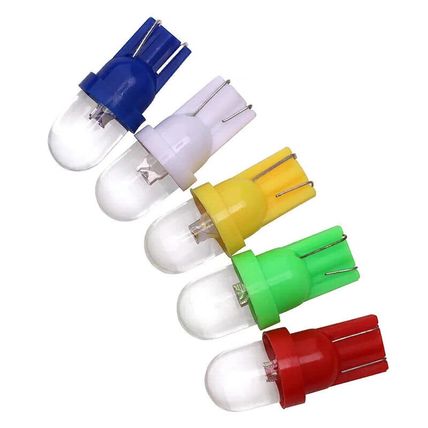 2 x 501 T10 Led Side Light Bulbs Green Red Blue Amber White Interior Car Wedge..