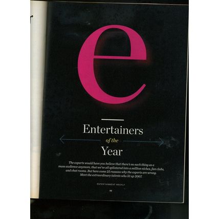 J.K. ROWLING HARRY POTTER Entertainment Weekly 2007 ENTERTAINERS OF THE YEAR