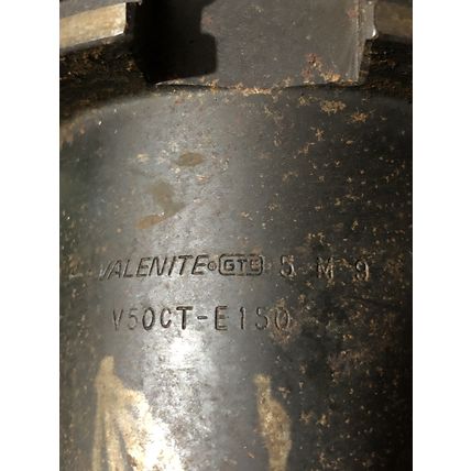 VALENITE V50CT-E150 MILLING 1-1/2" TOOL HOLDER,CAT-50,6RT-8,5-M-9,12RT7,TO