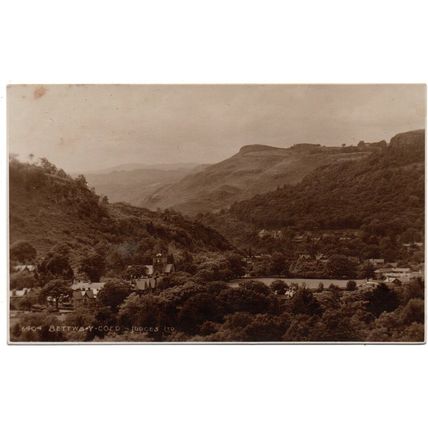 JUDGES' PUBLISHED R.P.POSTCARD GENERAL VIEW BETTYS-Y-COED CAERNARVONSHIRE (4294)