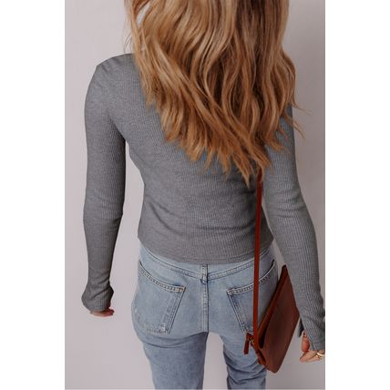 Sleet Ribbed Knit Button Down Slim Cardigan
