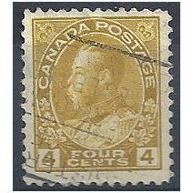 Canada 1922.SG249a 4c Yellow-Ochre Good/Fine Used.