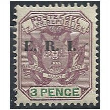Transvaal 1901 SG240 3d Purple & Green Mounted Mint...