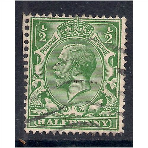 GB 1912 - 24 KGV 1/2d Green shades Wmk 100.(M452 )