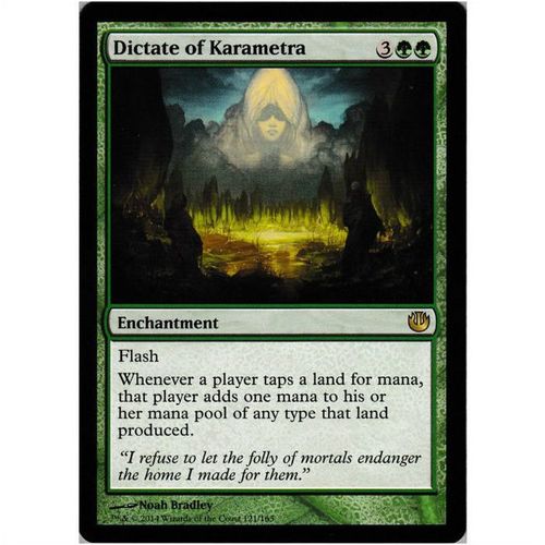 Magic the Gathering - Journey Into Nyx - #121/165 - Dictate of Karametra