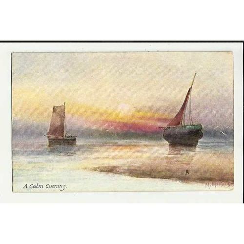 2605 A CALM EVENING (M. Morris) Tuck Oilette Postcard