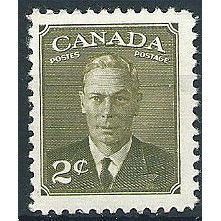 Canada 1951 SG415a 2c Olive-Green Mounted Mint .. ..