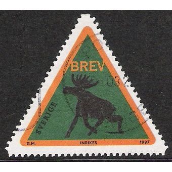 Fa 2033: letter multicoloured Greetings Stamp: Forest Elk.