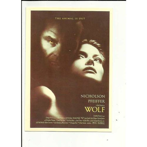 WOLF Jack Nicholson Poster Art Postcard (a)