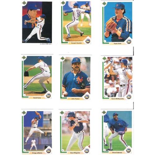 1991 Upper Deck New York Mets team set 29 cards- Gooden, Viola, Cone, Franco