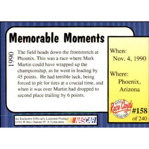 1991 Maxx Phoenix Memorable Moments #158