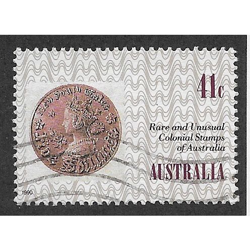 AUS 1990 41c '150TH ANN OF PENNY BLACK' FINE USED (EBID59-045)