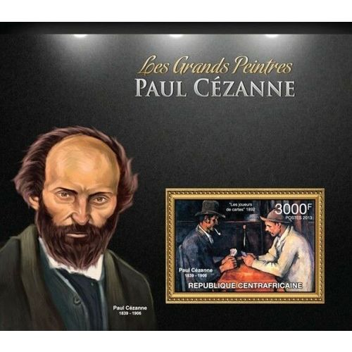 CENTRAL AFRICA 2013 SHEET MNH PAUL CEZANNE ART PAINTINGS ARTE PINTURAS 1A
