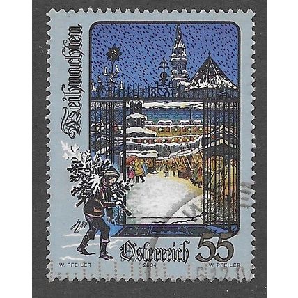 AUT 2004 55c ' CHRISTMAS' FINE USED (EBID73-209)