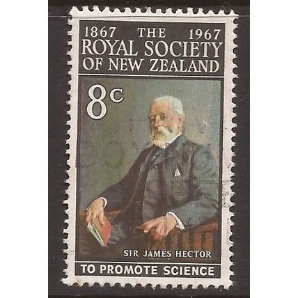1967 New Zealand, Royal Society, Used Stamp, SG. 882 M1/37