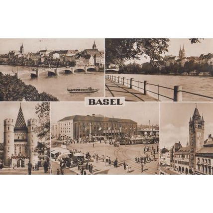 Basel Antique Swiss Switzerland Real Photo Postcard